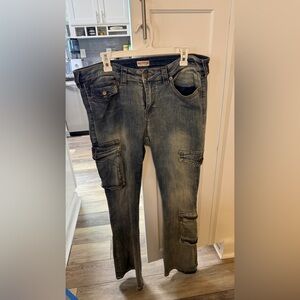 True Religion Relaxed Fit Blue Jeans